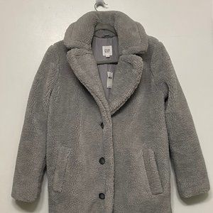Gray Sherpa Coat Size Small